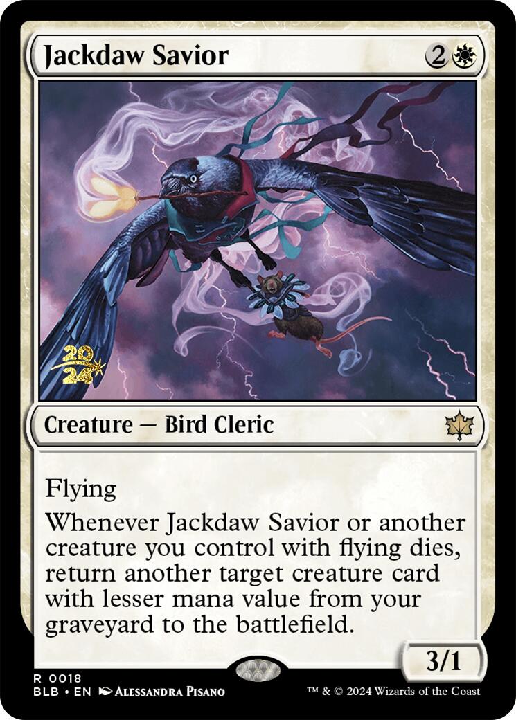 Jackdaw Savior [Bloomburrow Prerelease Promos] | Gear Gaming Fayetteville