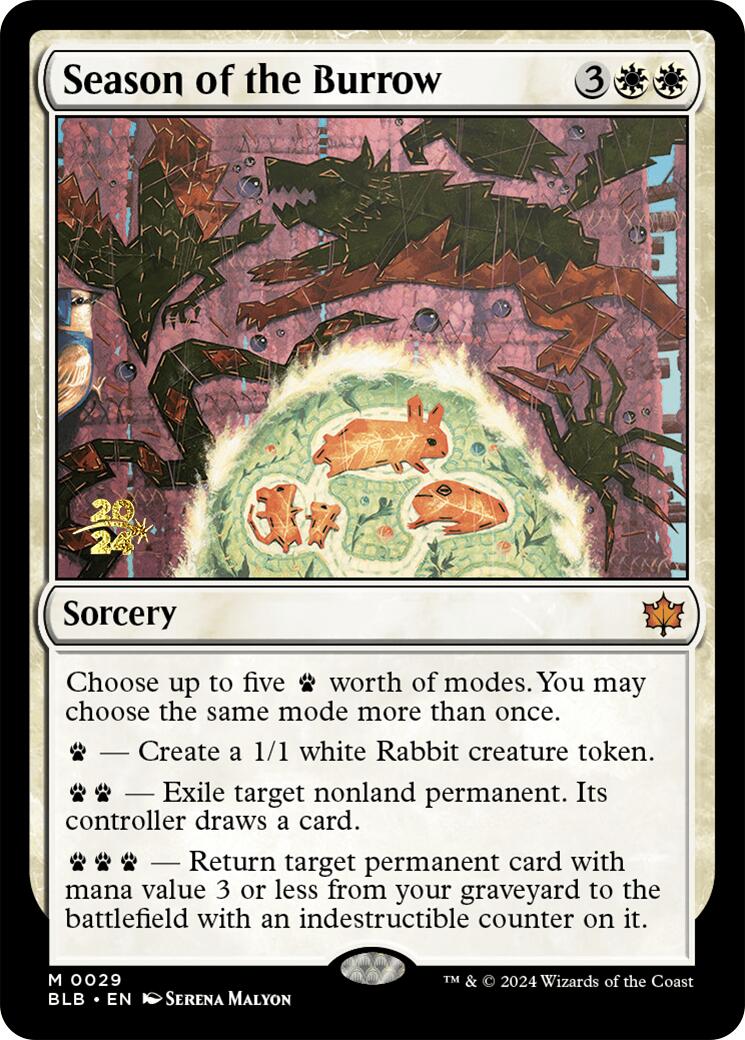 Season of the Burrow [Bloomburrow Prerelease Promos] | Gear Gaming Fayetteville