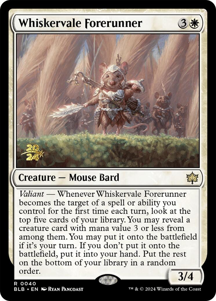 Whiskervale Forerunner [Bloomburrow Prerelease Promos] | Gear Gaming Fayetteville