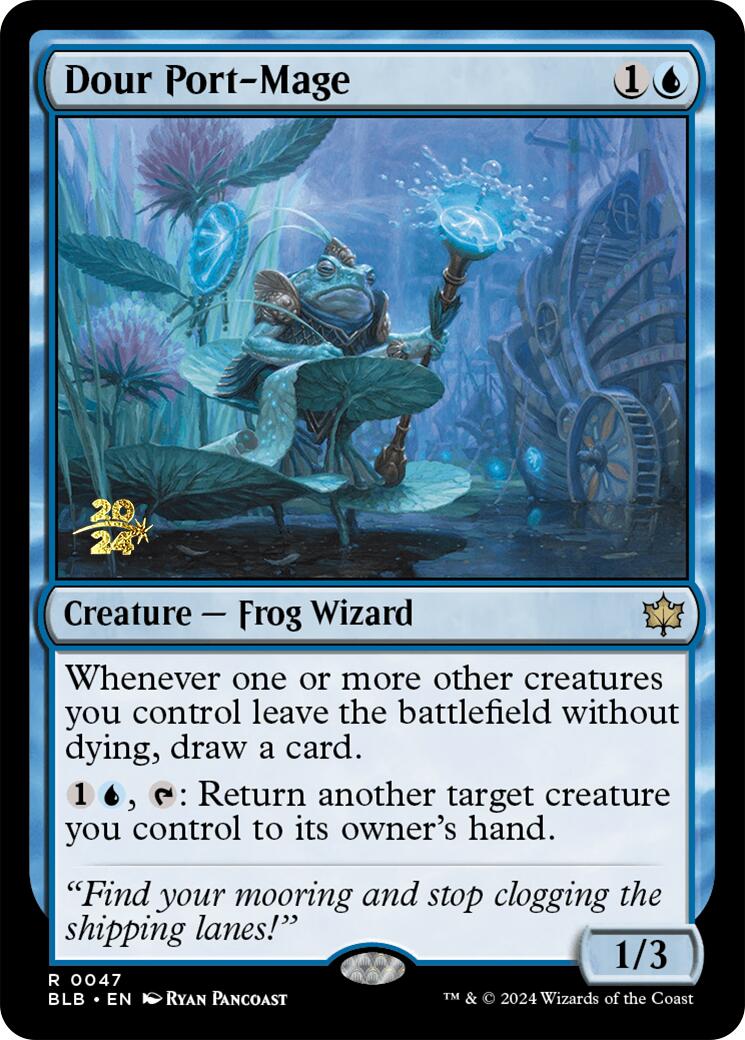 Dour Port-Mage [Bloomburrow Prerelease Promos] | Gear Gaming Fayetteville