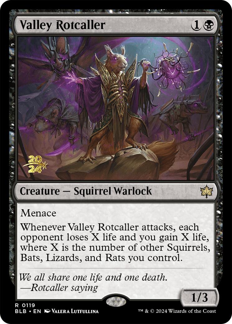 Valley Rotcaller [Bloomburrow Prerelease Promos] | Gear Gaming Fayetteville