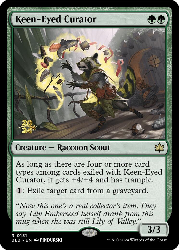 Keen-Eyed Curator [Bloomburrow Prerelease Promos] | Gear Gaming Fayetteville