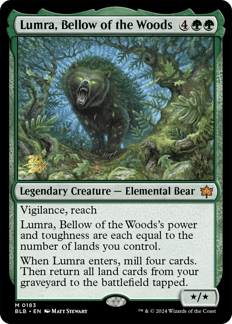 Lumra, Bellow of the Woods [Bloomburrow Prerelease Promos] | Gear Gaming Fayetteville