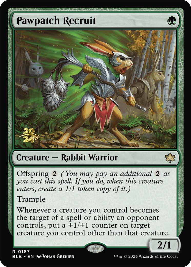 Pawpatch Recruit [Bloomburrow Prerelease Promos] | Gear Gaming Fayetteville