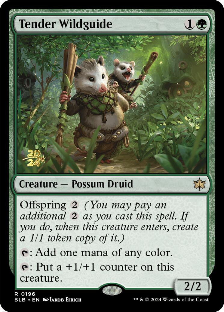 Tender Wildguide [Bloomburrow Prerelease Promos] | Gear Gaming Fayetteville