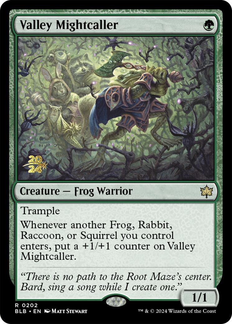 Valley Mightcaller [Bloomburrow Prerelease Promos] | Gear Gaming Fayetteville