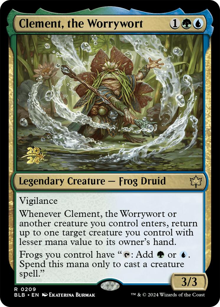 Clement, the Worrywort [Bloomburrow Prerelease Promos] | Gear Gaming Fayetteville