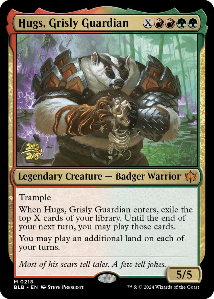 Hugs, Grisly Guardian [Bloomburrow Prerelease Promos] | Gear Gaming Fayetteville