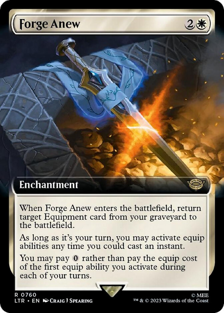 Forge Anew (Extended Art) (Surge Foil) [The Lord of the Rings: Tales of Middle-Earth] | Gear Gaming Fayetteville