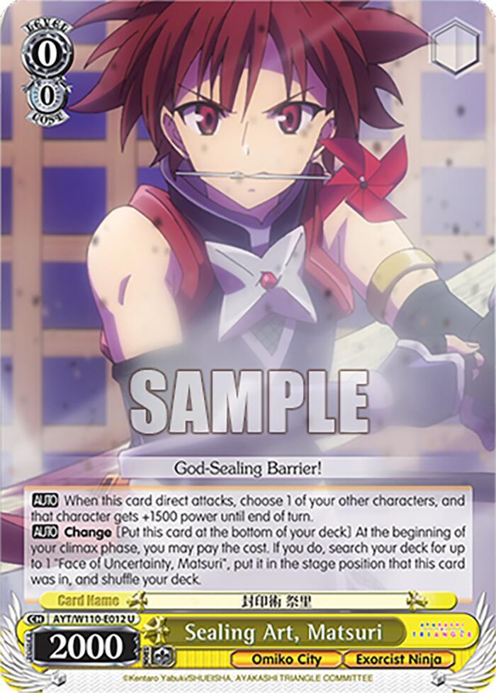 Sealing Art, Matsuri - [Ayakashi Triangle] | Gear Gaming Fayetteville