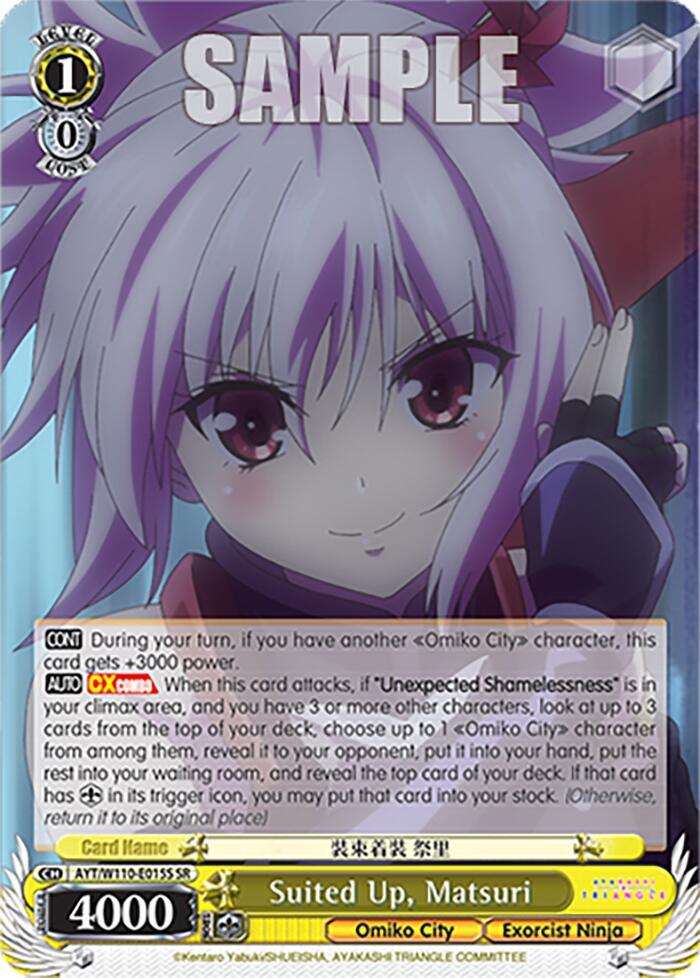 Suited Up, Matsuri (SR) - [Ayakashi Triangle] | Gear Gaming Fayetteville