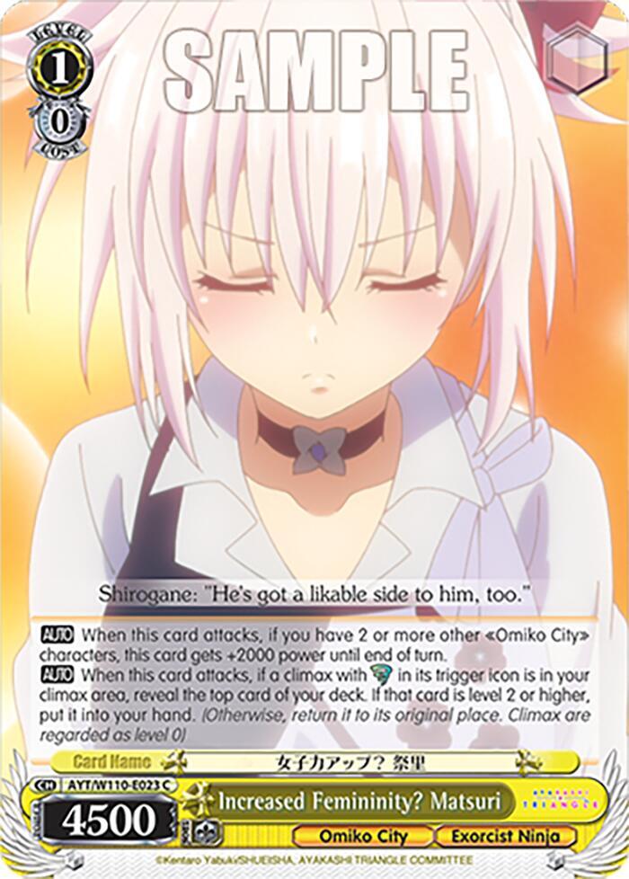 Increased Femininity? Matsuri - [Ayakashi Triangle] | Gear Gaming Fayetteville
