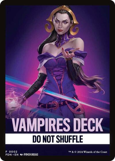 Vampires Deck Theme Card [Foundations Tokens] | Gear Gaming Fayetteville