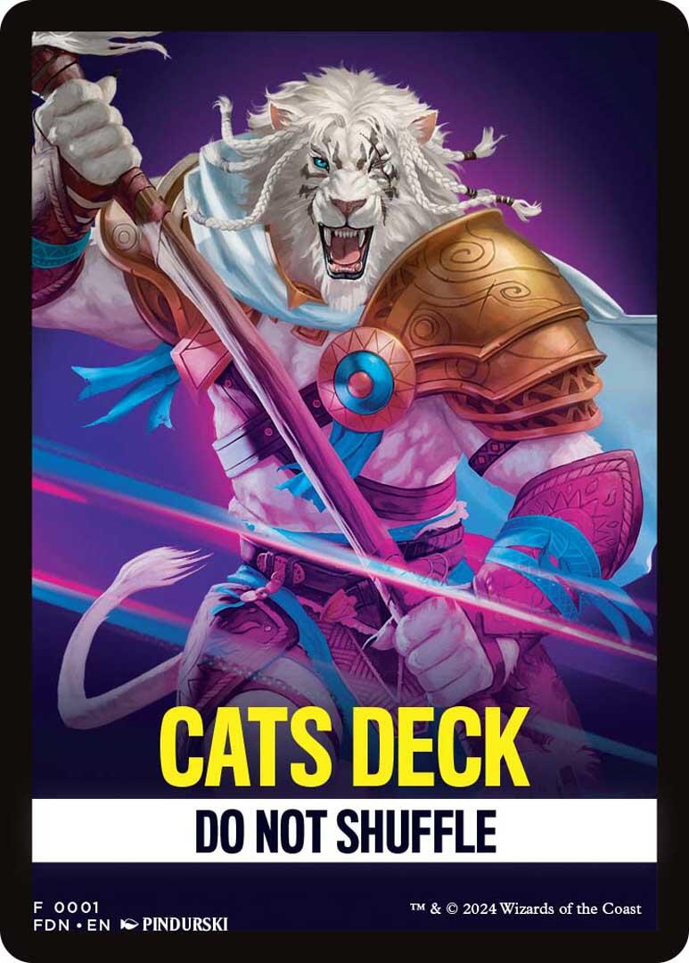 Cats Deck Theme Card [Foundations Tokens] | Gear Gaming Fayetteville