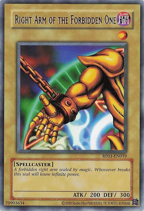 Right Arm of the Forbidden One [RP01-EN019] Rare | Gear Gaming Fayetteville
