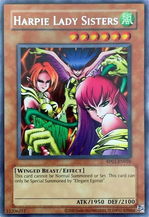Harpie Lady Sisters [RP01-EN026] Rare | Gear Gaming Fayetteville