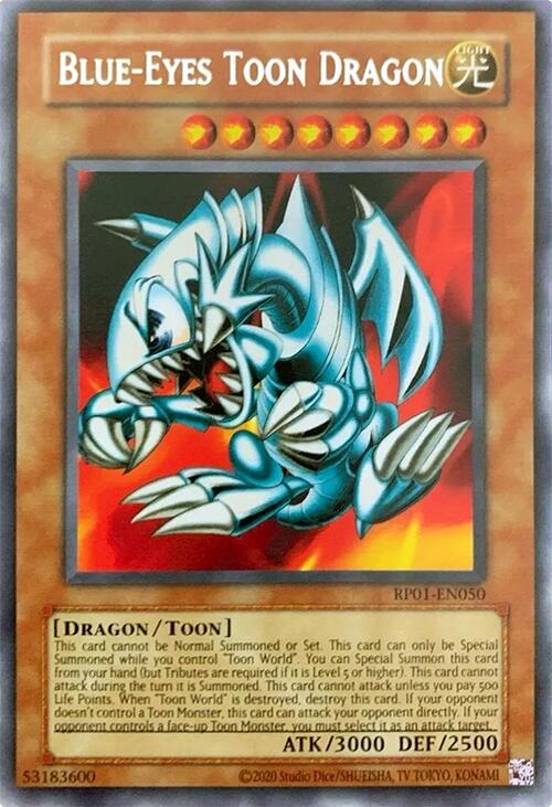 Blue-Eyes Toon Dragon [RP01-EN050] Rare | Gear Gaming Fayetteville