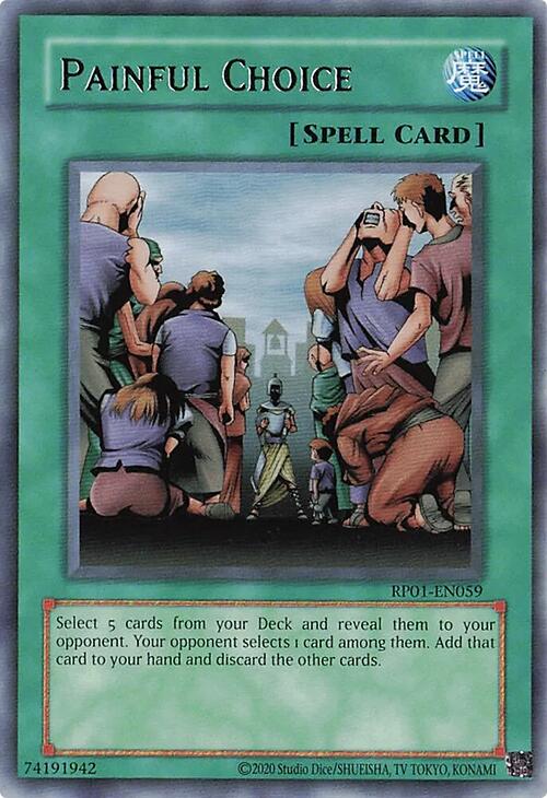 Painful Choice [RP01-EN059] Rare | Gear Gaming Fayetteville