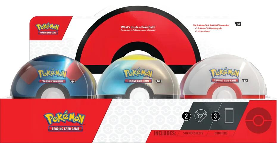 Poke Ball Tin Display (Winter 2024) | Gear Gaming Fayetteville