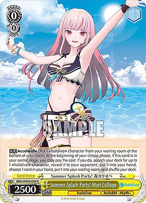 Summer Splash Party! Mori Calliope - [hololive production Summer Collection Premium Booster] | Gear Gaming Fayetteville