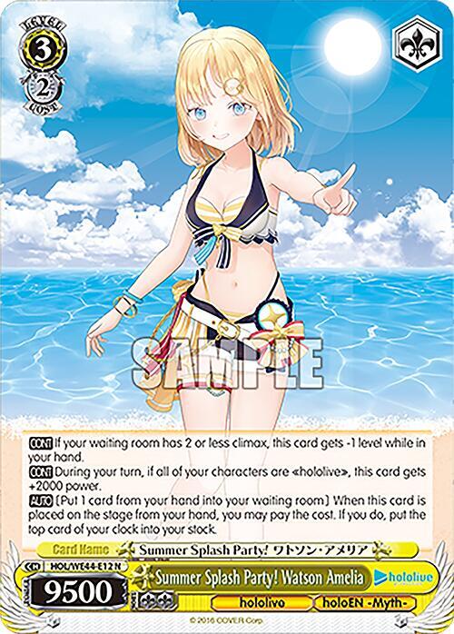 Summer Splash Party! Watson Amelia - [hololive production Summer Collection Premium Booster] | Gear Gaming Fayetteville