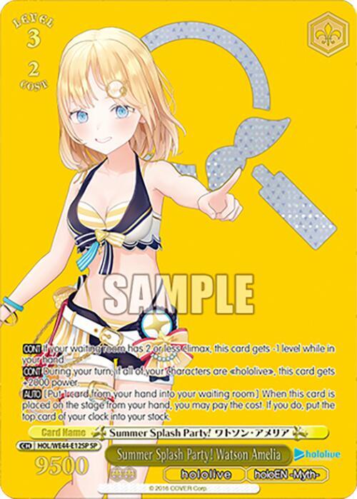 Summer Splash Party! Watson Amelia (SP) - [hololive production Summer Collection Premium Booster] | Gear Gaming Fayetteville