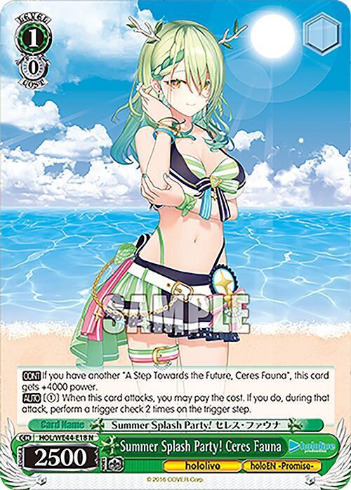 Summer Splash Party! Ceres Fauna - [hololive production Summer Collection Premium Booster] | Gear Gaming Fayetteville