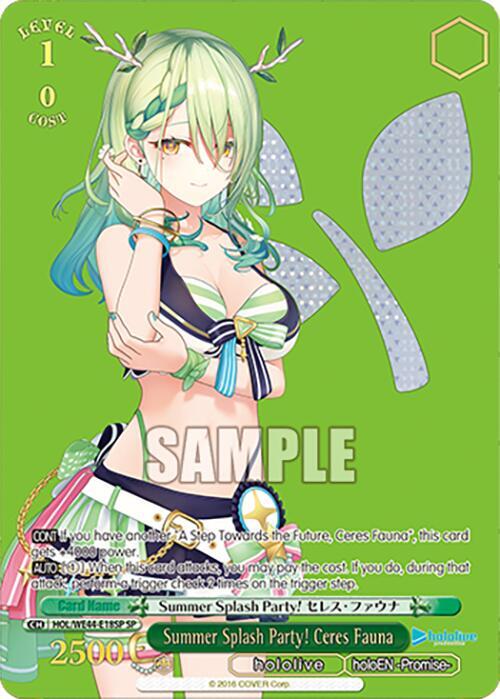 Summer Splash Party! Ceres Fauna (SP) - [hololive production Summer Collection Premium Booster] | Gear Gaming Fayetteville