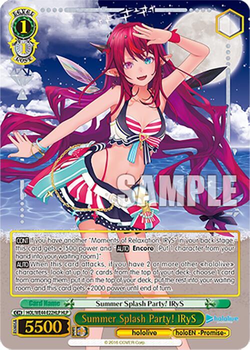 Summer Splash Party! IRyS (HLP) - [hololive production Summer Collection Premium Booster] | Gear Gaming Fayetteville