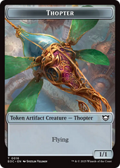 Thopter // Beast (0006) Double-Sided Token [Edge of Eternities Commander Tokens] | Gear Gaming Fayetteville