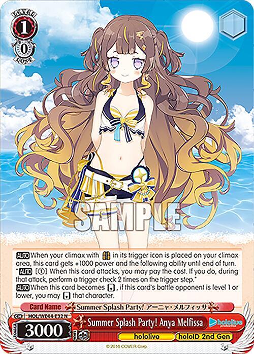 Summer Splash Party! Anya Melfissa - [hololive production Summer Collection Premium Booster] | Gear Gaming Fayetteville