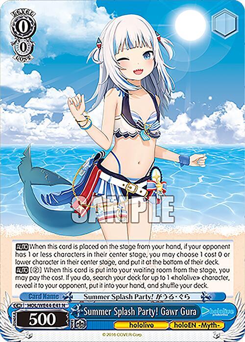 Summer Splash Party! Gawr Gura - [hololive production Summer Collection Premium Booster] | Gear Gaming Fayetteville