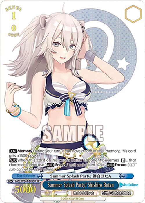 Summer Splash Party! Shishiro Botan (SP) - [hololive production Summer Collection Premium Booster] | Gear Gaming Fayetteville