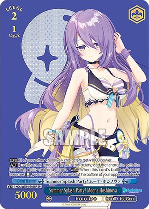 Summer Splash Party! Moona Hoshinova (SP) - [hololive production Summer Collection Premium Booster] | Gear Gaming Fayetteville