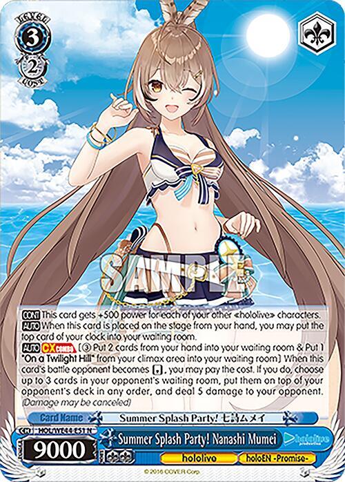 Summer Splash Party! Nanashi Mumei - [hololive production Summer Collection Premium Booster] | Gear Gaming Fayetteville
