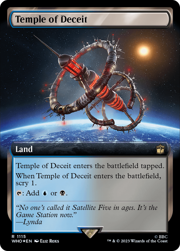 Temple of Deceit (Extended Art) (Surge Foil) [Doctor Who] | Gear Gaming Fayetteville