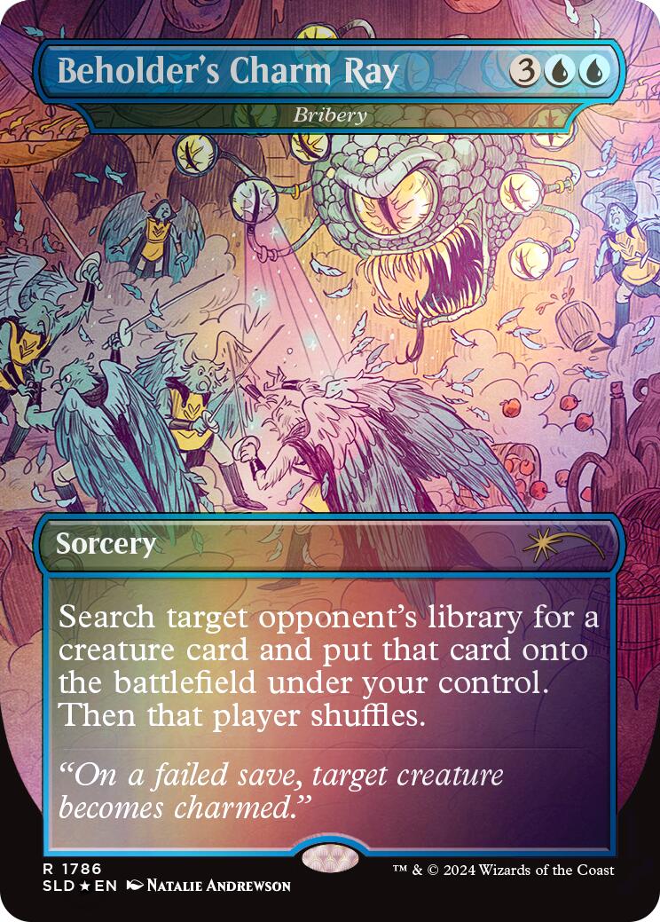 Beholder's Charm Ray - Bribery (Rainbow Foil) [Secret Lair Drop Series] | Gear Gaming Fayetteville