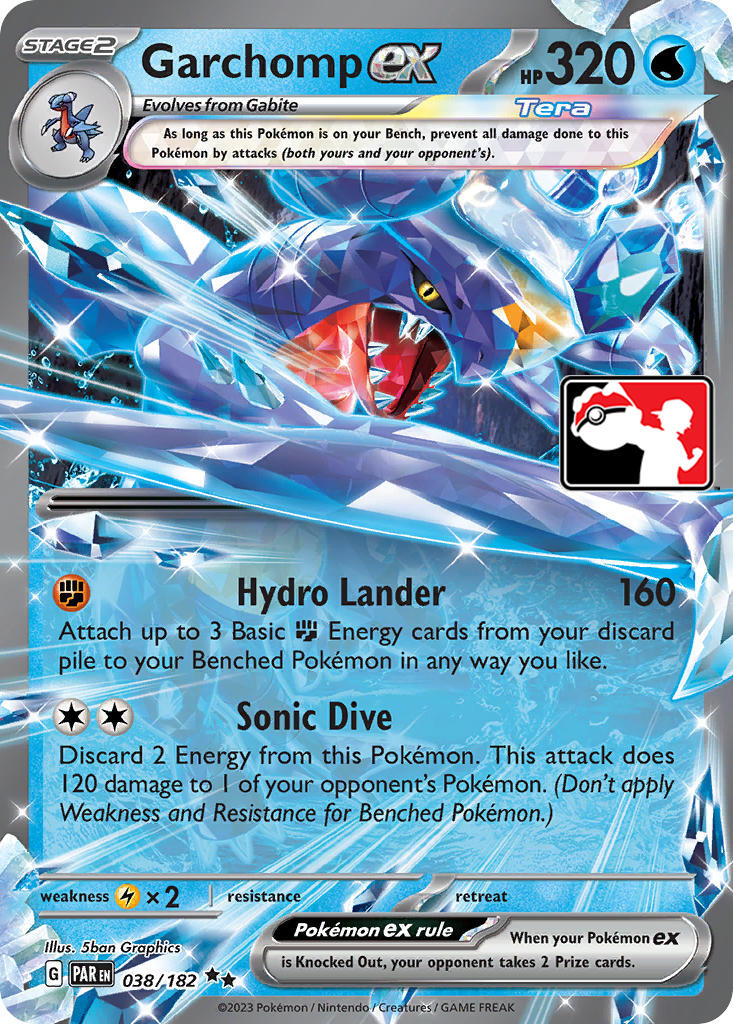 Garchomp ex (038/182) [Prize Pack Series Five] | Gear Gaming Fayetteville