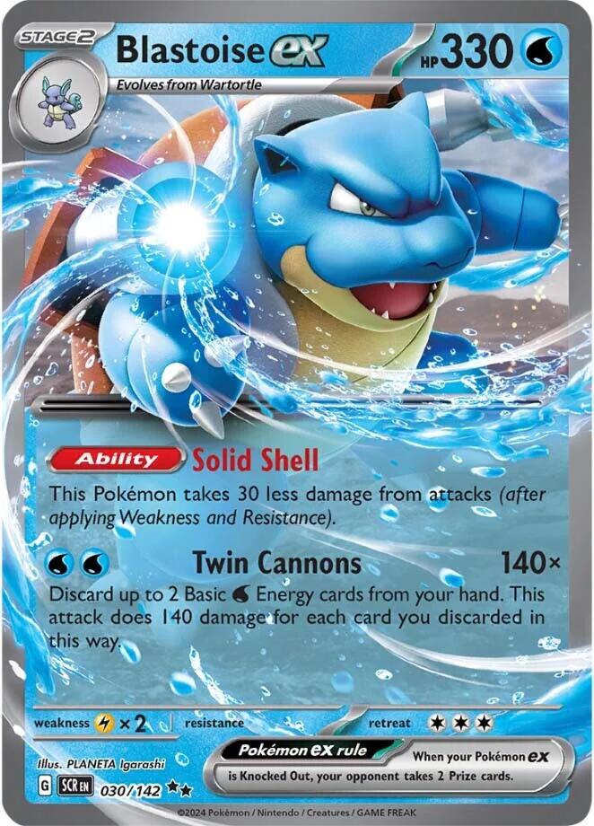 Blastoise ex (030/142) [Scarlet & Violet: Stellar Crown] | Gear Gaming Fayetteville