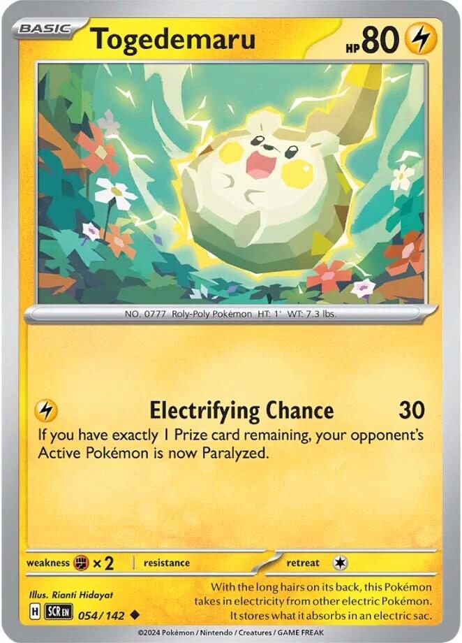 Togedemaru (054/142) [Scarlet & Violet: Stellar Crown] | Gear Gaming Fayetteville