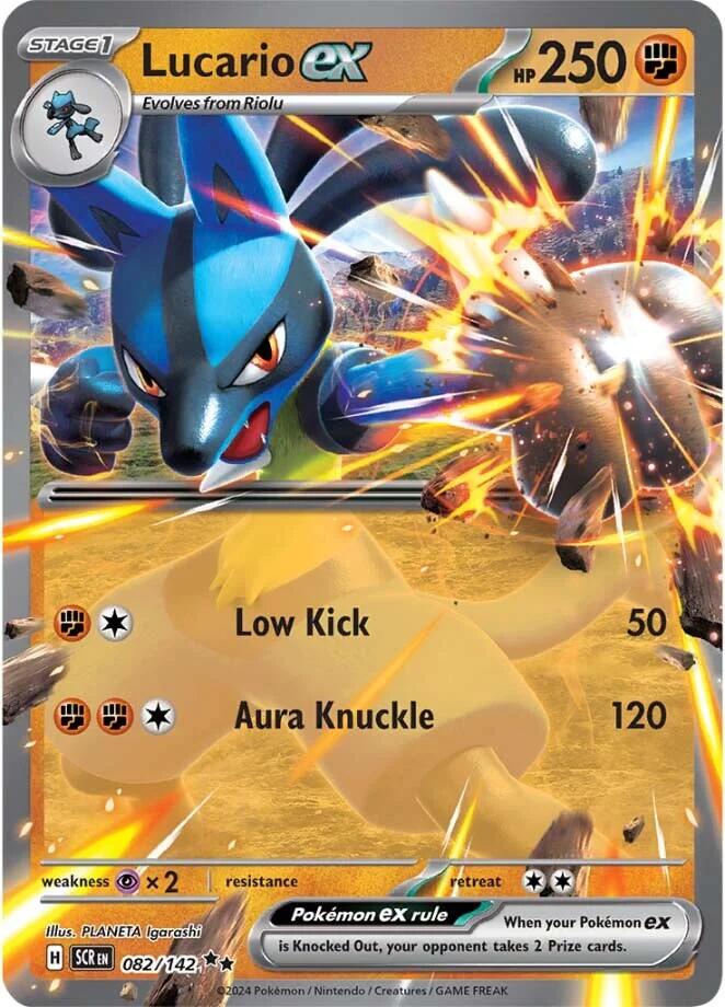 Lucario ex (082/142) [Scarlet & Violet: Stellar Crown] | Gear Gaming Fayetteville