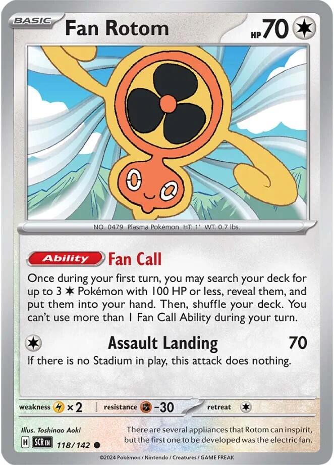 Fan Rotom (118/142) [Scarlet & Violet: Stellar Crown] | Gear Gaming Fayetteville