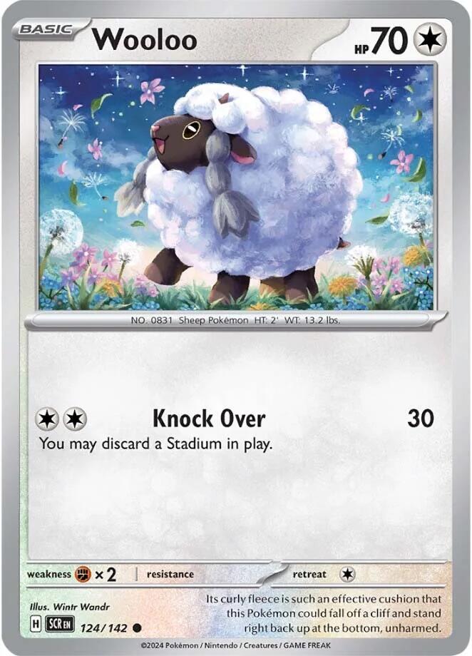 Wooloo (124/142) [Scarlet & Violet: Stellar Crown] | Gear Gaming Fayetteville