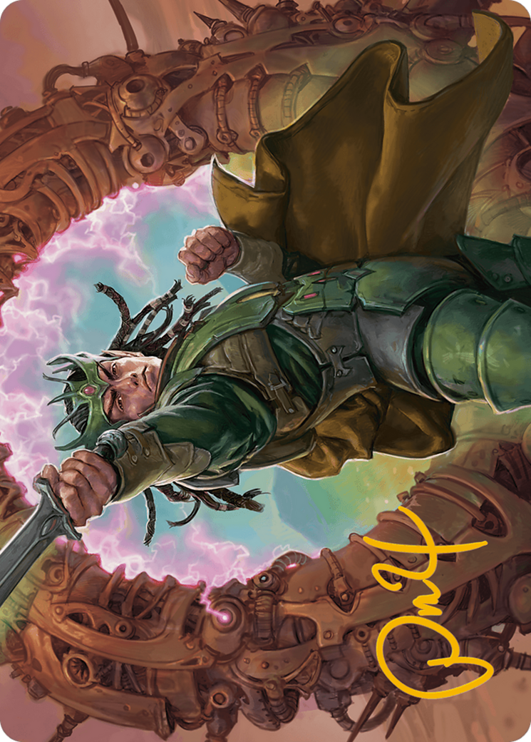 Eladamri, Korvecdal Art Card (Gold-Stamped Signature) [Modern Horizons 3 Art Series] | Gear Gaming Fayetteville