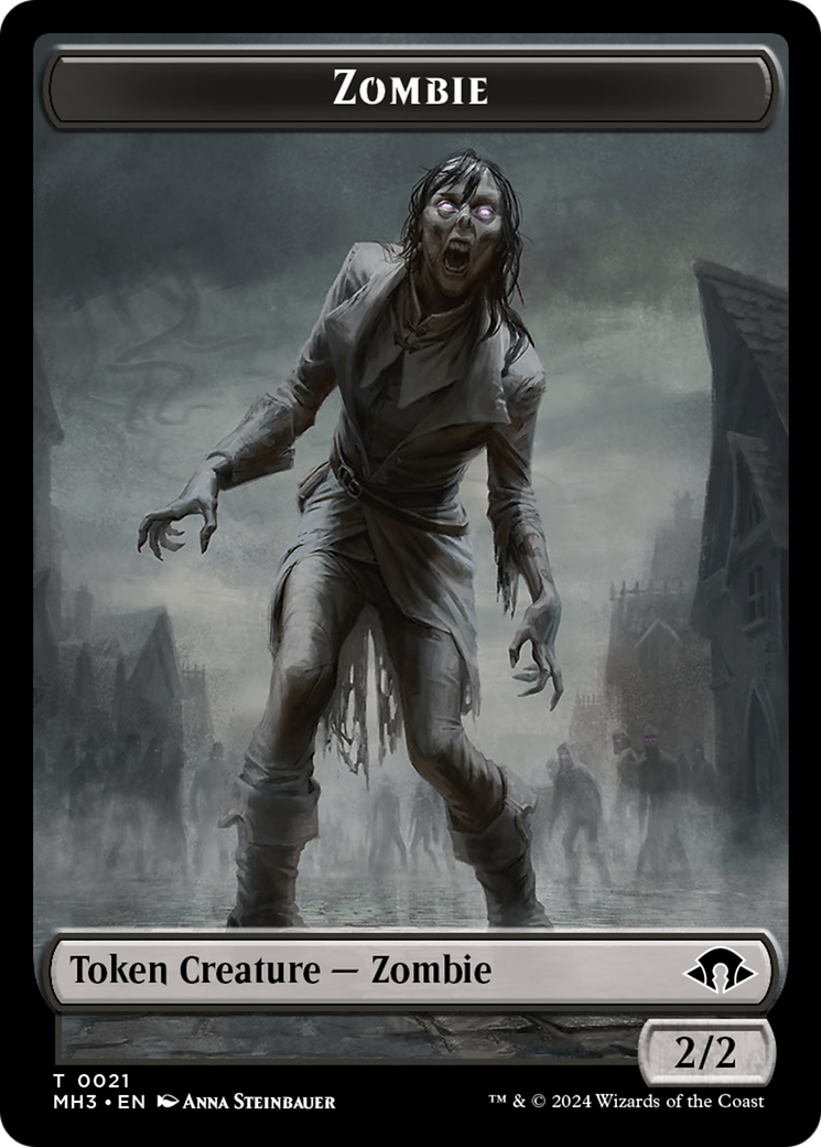 Zombie // Energy Reserve Double-Sided Token [Modern Horizons 3 Tokens] | Gear Gaming Fayetteville