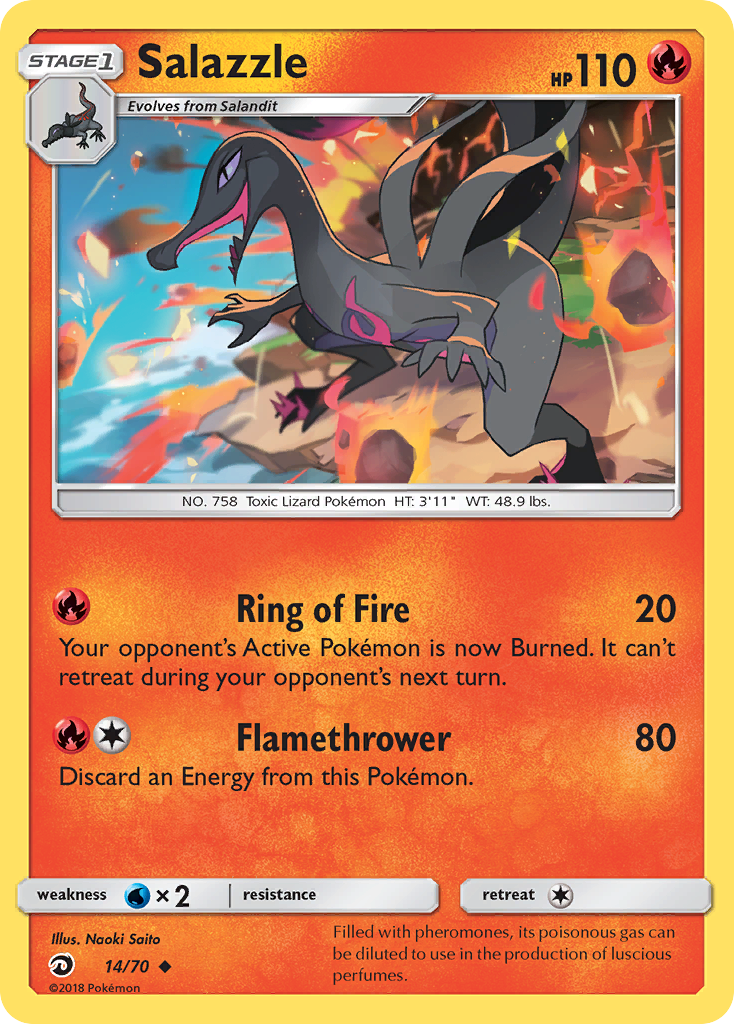Salazzle (14/70) [Sun & Moon: Dragon Majesty] | Gear Gaming Fayetteville