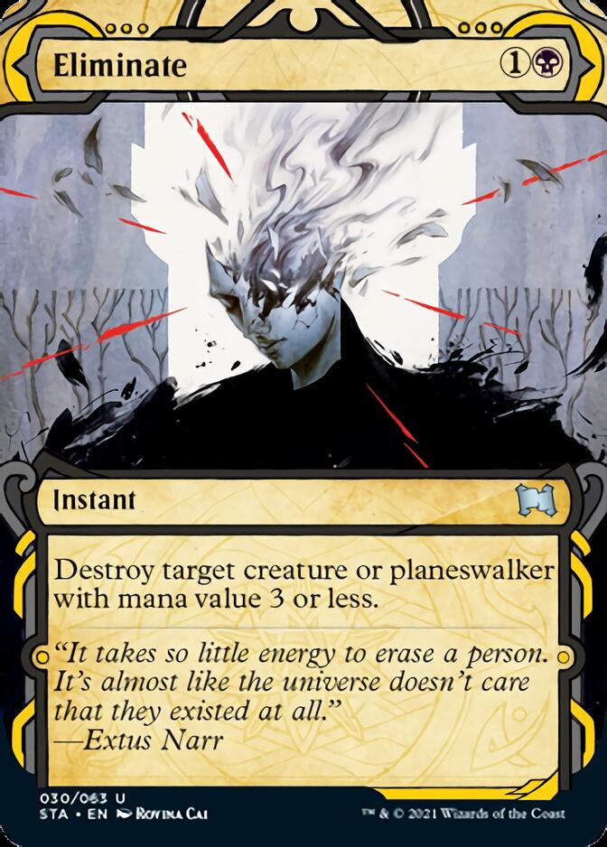 Eliminate (Foil Etched) [Strixhaven: Mystical Archive] | Gear Gaming Fayetteville