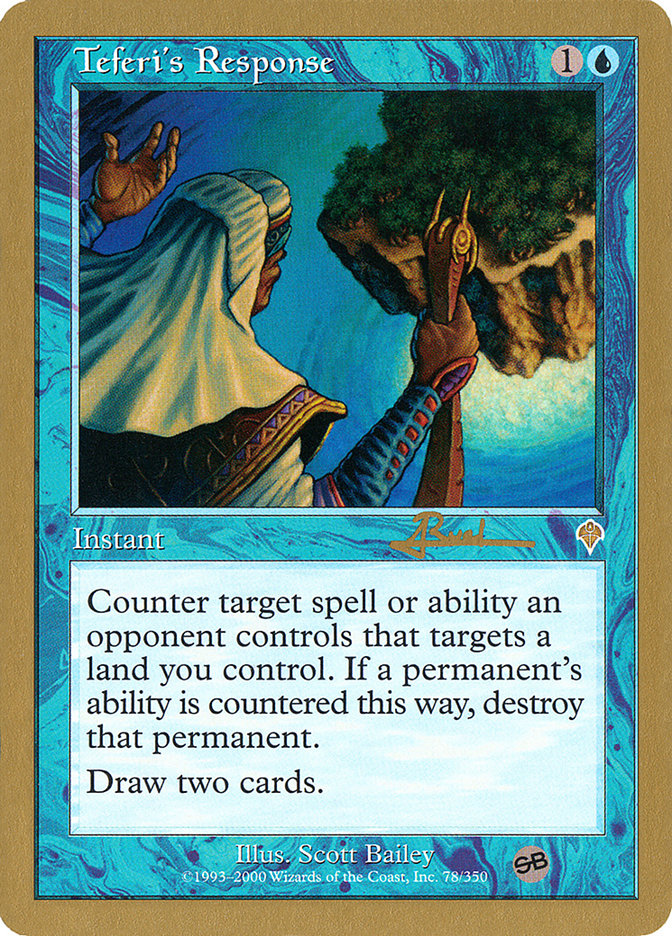 Teferi's Response (Antoine Ruel) (SB) [World Championship Decks 2001] | Gear Gaming Fayetteville