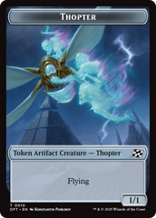 Golem (0014) // Thopter (0010) Double-Sided Token [Aetherdrift Commander Tokens] | Gear Gaming Fayetteville