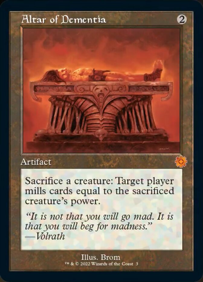 Altar of Dementia (Retro) [The Brothers' War Retro Artifacts] | Gear Gaming Fayetteville